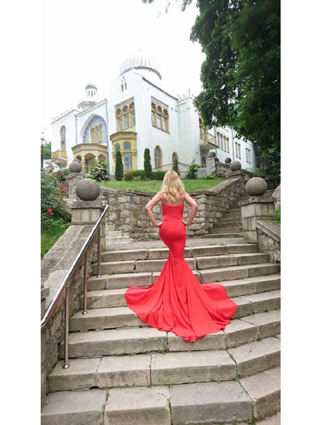 Rose Gown- Red - Top Glam Shop