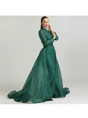 Adalie Soiree Gown- Green - Top Glam Shop