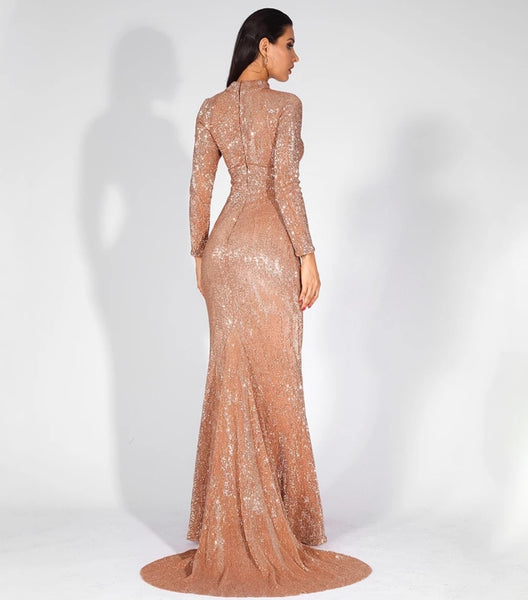 5th Avenue Gown- Gold - Top Glam Shop
