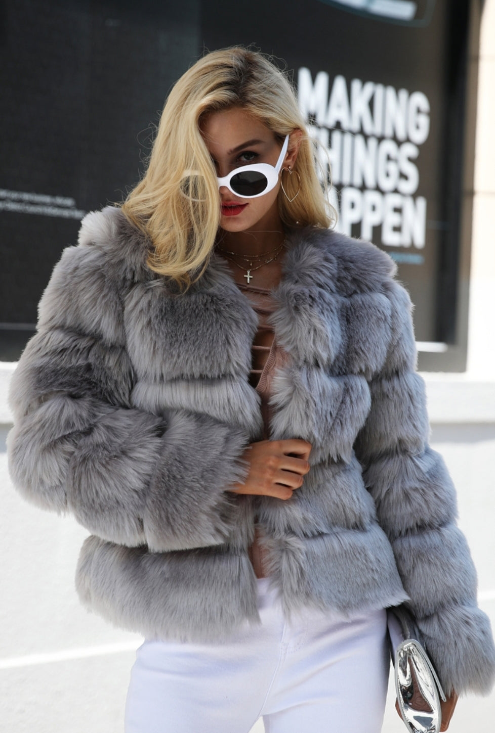 Adora Faux Fur Coat- 3 Colors - Top Glam Shop