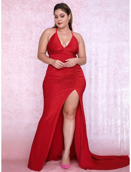 Amaia Gown- Red (Curve) - Top Glam Shop