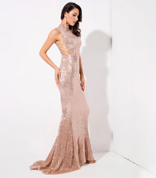 Amelia Gown- Gold - Top Glam Shop