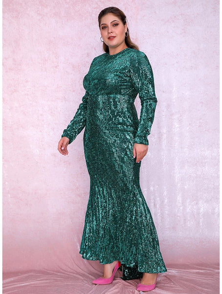 Araceli Gown- Emerald (Curve) - Top Glam Shop