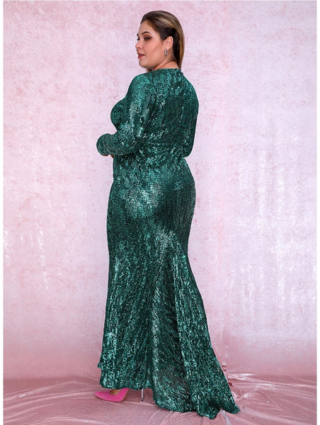 Araceli Gown- Emerald (Curve) - Top Glam Shop
