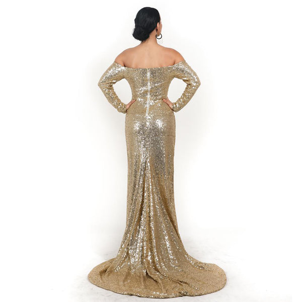 Dayanara Gown- Gold - Top Glam Shop