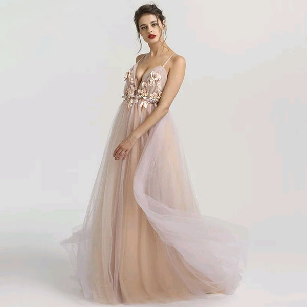Esmeralda Floral Tulle Gown - Top Glam Shop