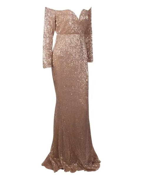 Giselle Gown- Gold - Top Glam Shop