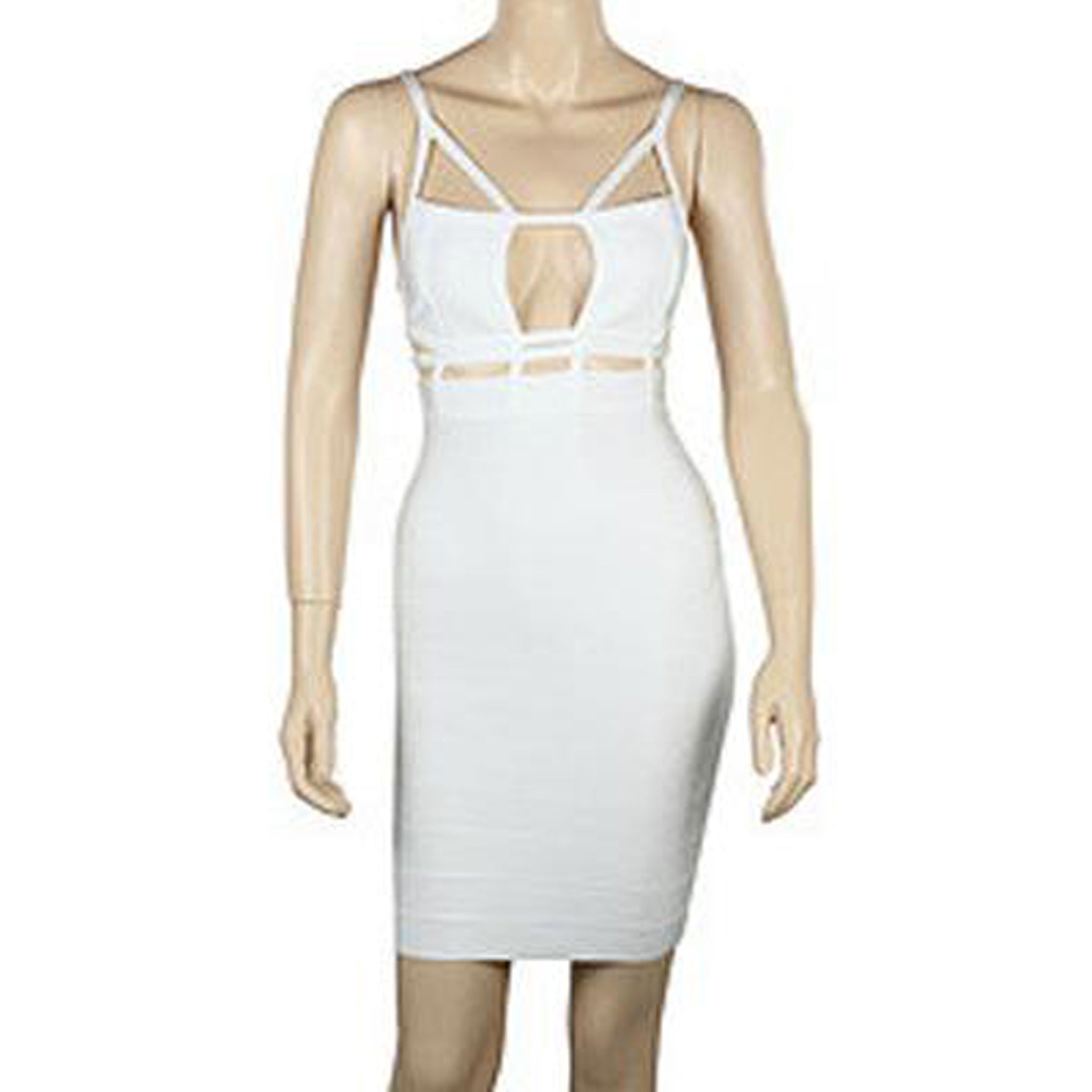 J'Adore Bandage Dress- White - Top Glam Shop