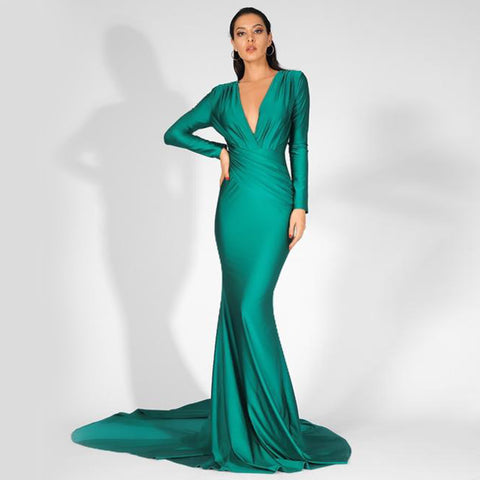 Jamila Gown- Emerald - Top Glam Shop