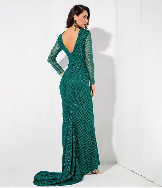 Marcee Gown- Emerald - Top Glam Shop