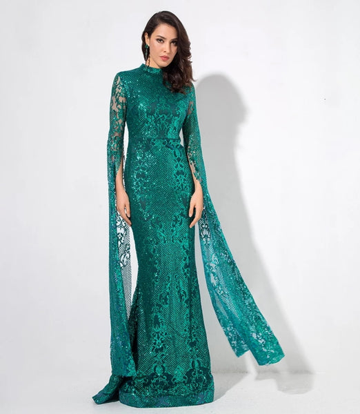 Marianna Gown- Emerald - Top Glam Shop