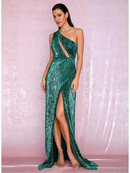 Nicoletta Gown- Emerald - Top Glam Shop
