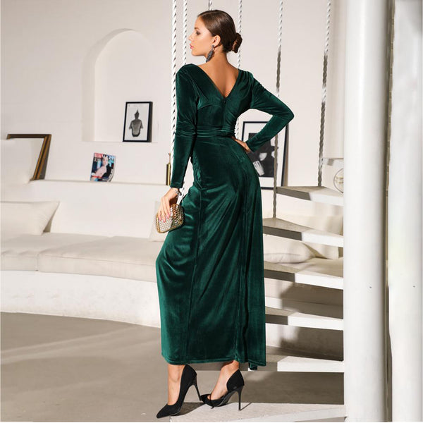 Savannah Gown- Emerald - Top Glam Shop
