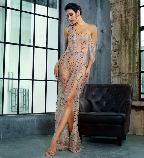 Stefania Gown- Gold - Top Glam Shop