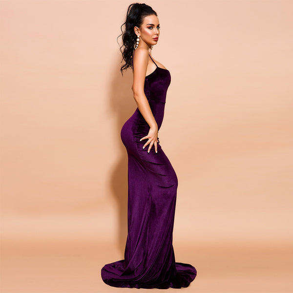 Tylea Gown- Plum - Top Glam Shop