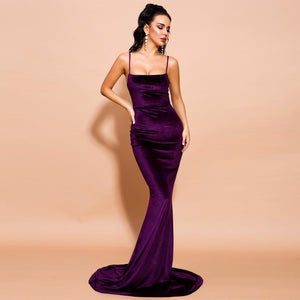 Tylea Gown- Plum - Top Glam Shop