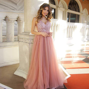 Zendaya Tulle Gown- Pink - Top Glam Shop